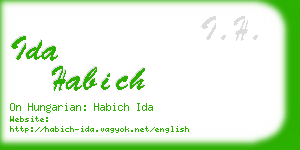 ida habich business card